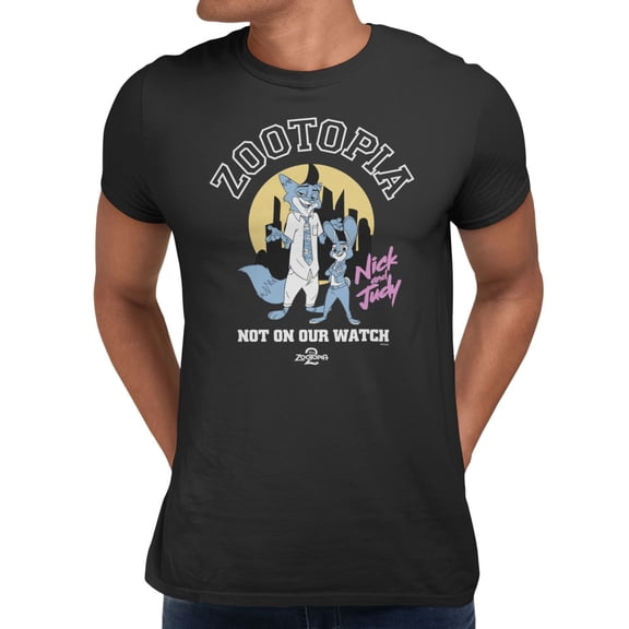 Disney Zootopia 2 Not On Our Watch Men's T Shirt (Black, S-XXXL)