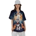 thumbnail image 4 of Happy Halloween Vampire Siberian Husky BOO with Pumpkins Fun and Spooky Hawaiian Shirt Breathable Summer Unisex Merch Husky Dog Lover Gifts - 00018, 4 of 6