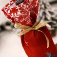 thumbnail image 4 of ¡Bolsa para botella de vino y ginebra, diseño de gnomo elfo navideño, para la mesa de Nochebuena o el día de Navidad!, 4 of 4