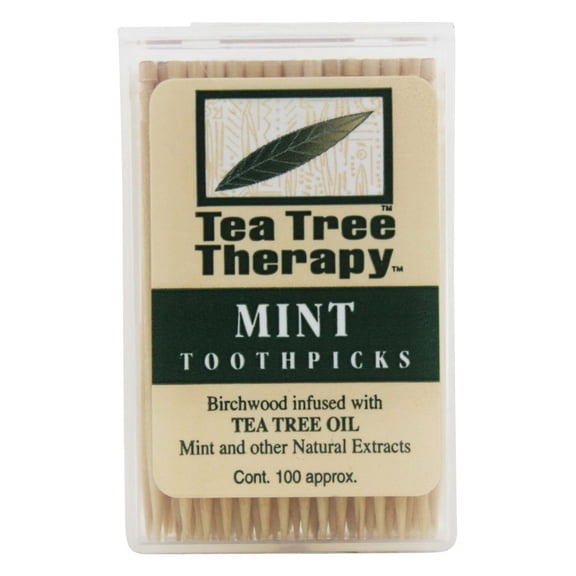 Tea Tree Therapy Toothpicks - 100 Toothpicks -