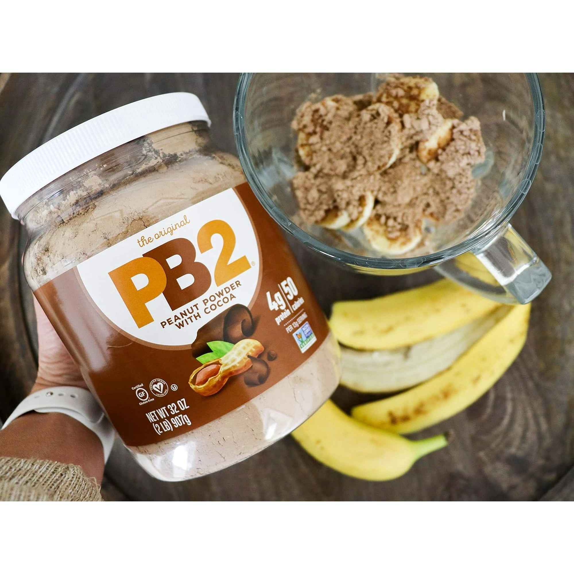 Pack of 6, Pb2 Peanut Butter with Cocoa, 16 oz