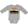 thumbnail image 3 of Inktastic Las Vegas Nevada Skyline Retro Boys or Girls Long Sleeve Baby Bodysuit, 3 of 5