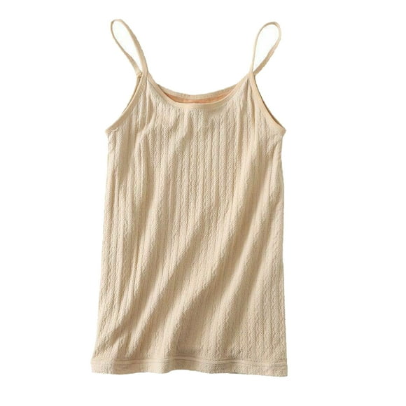 Minnieouse Mujeres Casual Tops Viajar Ejercicio Correr Niñas Chinlon Sin mangas Cuello Vendaje Ropa Damas Ropa deportiva Prendas para la parte del cuerpo Albaricoque Minnieouse AP013296-02