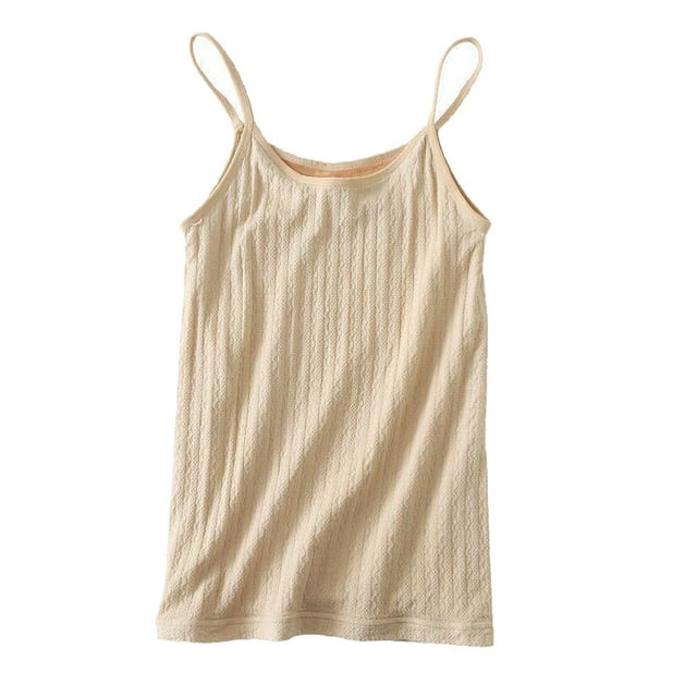 Minnieouse Mujeres Casual Tops Viajar Ejercicio Correr Niñas Chinlon Sin mangas Cuello Vendaje Ropa Damas Ropa deportiva Prendas para la parte del cuerpo Albaricoque Minnieouse AP013296-02