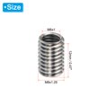 thumbnail image 2 of Uxcell Thread Adapters Sleeve Reducing Nut M8x1.25 Male to M6x1.0 FeMale to Repair Insert Nut Screw Reducer 12mm 20 Pcs, 2 of 5