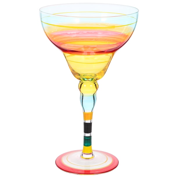 FELTECHELECTR Copa de margarita pintada a mano, copa de vino, copa de cóctel, copa de margarita