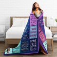 thumbnail image 5 of Wijzvio To My Sister Throw Blanket Soft Fuzzy Fleece Blanket For Couch Bed Living Room Decoration 50"X40", 5 of 9