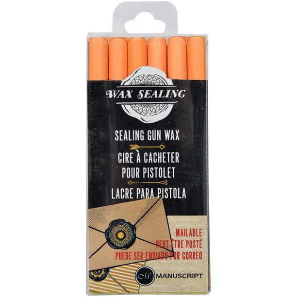 Manuscript Sealing Gun Wax Sticks 6/PkgPeach