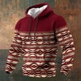 thumbnail image 2 of oqasdz Sweatshirts for Men Hooded Striped Stylish Print Hooded Pullover with Pocket Long Sleeve Loose Top Comfort Cozy Casual Dailywear, 2 of 3