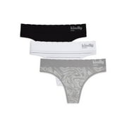 Kindly Women's Seamless Thong, 3 pack