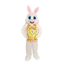 Deluxe Easter Bunny Costume Rabbit Mascot Adult Outfit For Men Women
