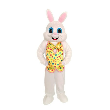 Deluxe Easter Bunny Costume Rabbit Mascot Adult Outfit For Men Women