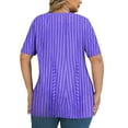 thumbnail image 4 of Womens Oversized Summer T Shirts Plus Size Stripe Cute Casual Tops Short Sleeves 2026 Fashion Clothes, 4 of 6