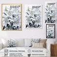 thumbnail image 4 of Designart "Serenade Beauty Of White Lilies II" Lilies Floater Framed Canvas Art Print, 4 of 5