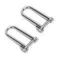 thumbnail image 4 of Manille en Acier Inoxydable en Forme de D, 2 Pcs 8mm Long pour Bateaux RVs Remorque, 4 of 7