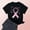 A#Black, variant on DPTALR George Women's Breast Cancer Awareness T-Shirts,Pink Ribbon,Hope Graphic Tees with multiple styles available,#Black,Size L