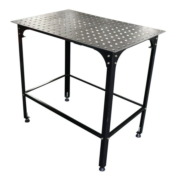 36" Adjustable Welding Table with 2 x 2 Hole Grid 5/8" Holes for Clamps