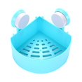 thumbnail image 1 of MasteelfCA Plastic Suction Cup Bathroom Kitchen Storage Rack Organizer Shower Shelf (Blue), 1 of 8