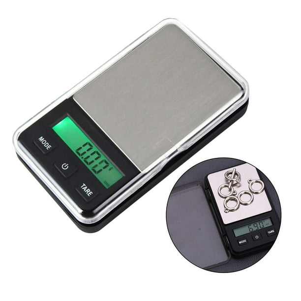 Básculas Digitales de Bolsillo Báscula de Precisión Portátil, Pequeña Báscula Electrónica para Alimentos, Joyería, Drogas, Té, Oro Y Hardware (sin Bat