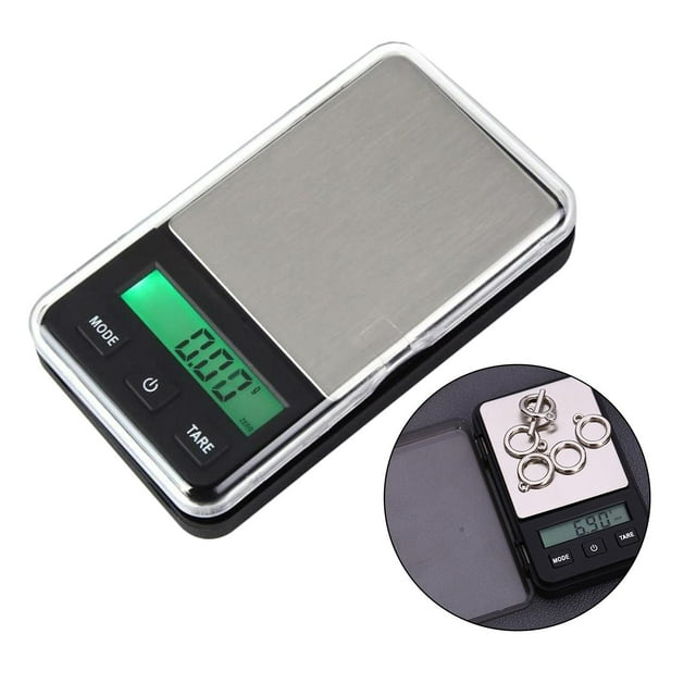 Básculas Digitales Báscula de Precisión Portátil, Pequeña Báscula Electrónica para Alimentos, Joyería, Drogas, Té, Oro Y Hardware (sin Hugo Mini balanza digital