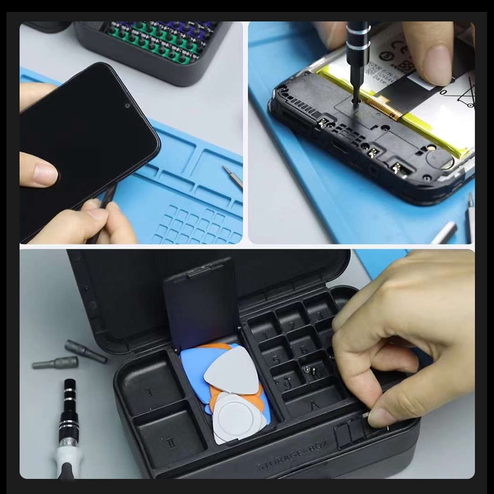 Micro 132-in-1 Micro Magnetic Screwdriver Set Mini  Screwdriver Set With Color-coded Identification Repair Tool Kit 108 Screwdrivers Bits Small Manual Screw Driver
