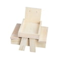 thumbnail image 4 of Comedero para ardillas, mesa de madera para pájaros, con tuercas colgantes, ventana para pájaros, comedero para jardín, Patios, loros al aire libre, 4 of 10