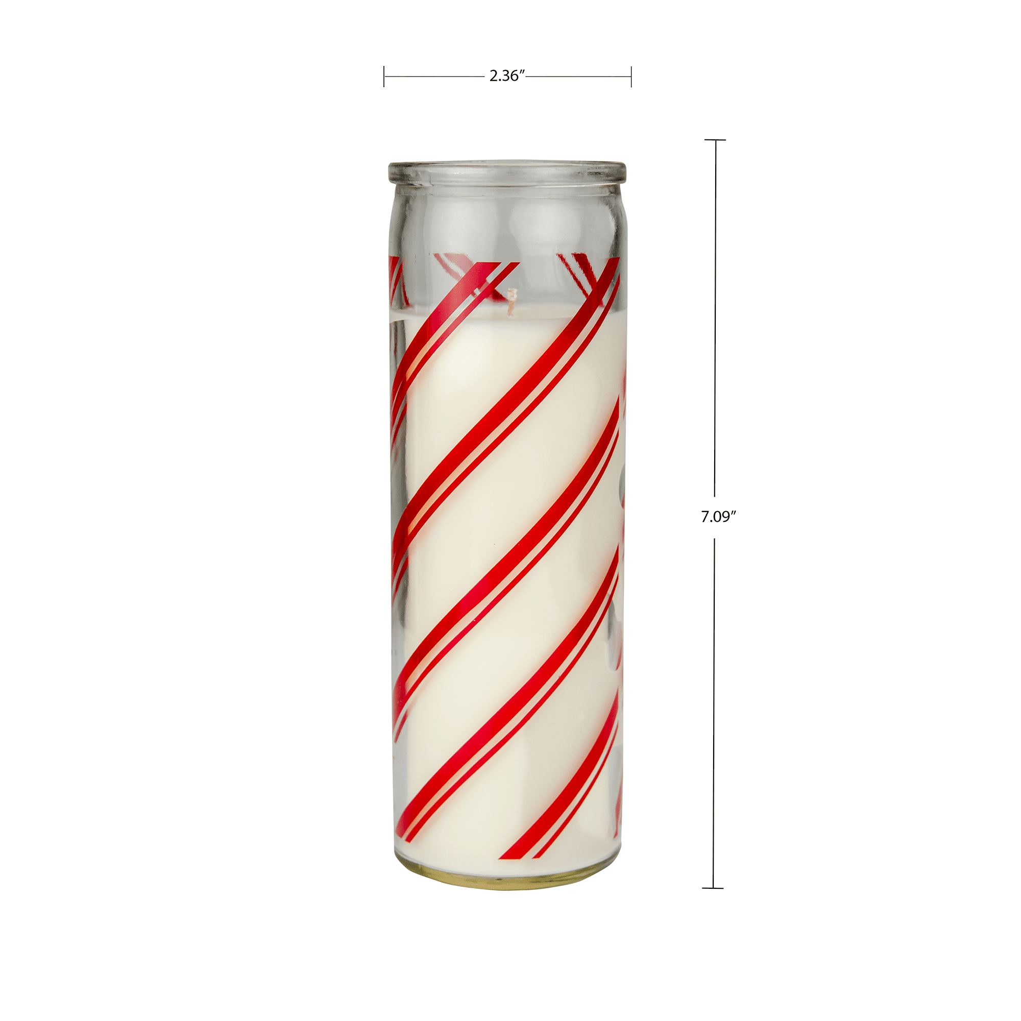 Mainstays Peppermint Pretzel Scented Candle, Holiday Pillar Candle, 9 oz