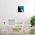 thumbnail image 2 of Abstract Starry Night Sky Hair Daytime Clouds Novelty Painting Framed Art Print Wall Art, 2 of 5