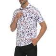 thumbnail image 2 of LRD Golf Shirts for Men UPF 50 Moisture Wicking Short Sleeve Polo Shirt Paint Splatter 3XL, 2 of 5