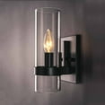 thumbnail image 4 of EE Eleven Master Contemporary Sconce Black Metal Glass 1-Light E12 Hardwire Indoor, 4 of 4