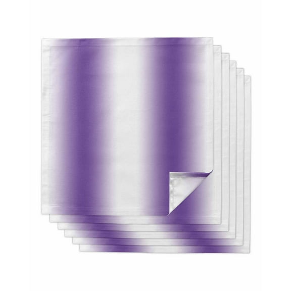 nqOlkjepod Purple Ombre Cloth Napkins Set of 6 Reusable Dinner Napkins, Farmhouse Modern Art Cocktail Napkin Washable Table Napkins for Wedding/Holiday Party/Baby Shower 20"x20"