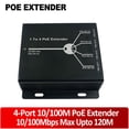 thumbnail image 2 of 4 Port IEEE802.3Af PoE Extender for IP Camera Extend 120M Transmission Distance with 10/100Mbps LAN Ports 4 POE Extender, 2 of 8