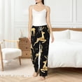 thumbnail image 6 of Lsque Christmas Gold Deers Print Women's Pajama Pants, Lounge Pant - Comfortable Home Wear,Elastic Waistband, Stylish Design-Small, 6 of 9