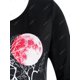 thumbnail image 4 of Más el tamaño de Halloween del dobladillo del cordón de manga larga Tee Rosegal Mangas largas de talla grande, 4 of 5