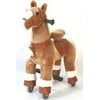 Golden Tan SMALL Trotting Action Horse Pony Ages 2-5 Boys & Girl Ride on Cycle Giddy Up Cowboy! by TODDLER TOYS