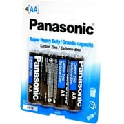 Panasonic Super Heavy Duty AA Batteries, 4pk