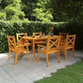 thumbnail image 1 of vidaXL 7 Piece Garden Dining Set Solid Wood Acacia, 1 of 5