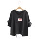 thumbnail image 4 of Camiseta casual de mujer con cuello redondo, media manga, blusa de algodón suelta para chica Inevent AP001743-14, 4 of 7