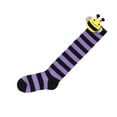 thumbnail image 5 of Kids Halloween Long Striped Knee High Socks 3D Bee Witch Thin Tube Socks for Girl Halloween Costume Accessories, 5 of 7
