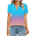 thumbnail image 7 of ATENAR Shirts for Women Soft Lightweight Womens Shirts Loose Tee Sky Blue M, 7 of 7
