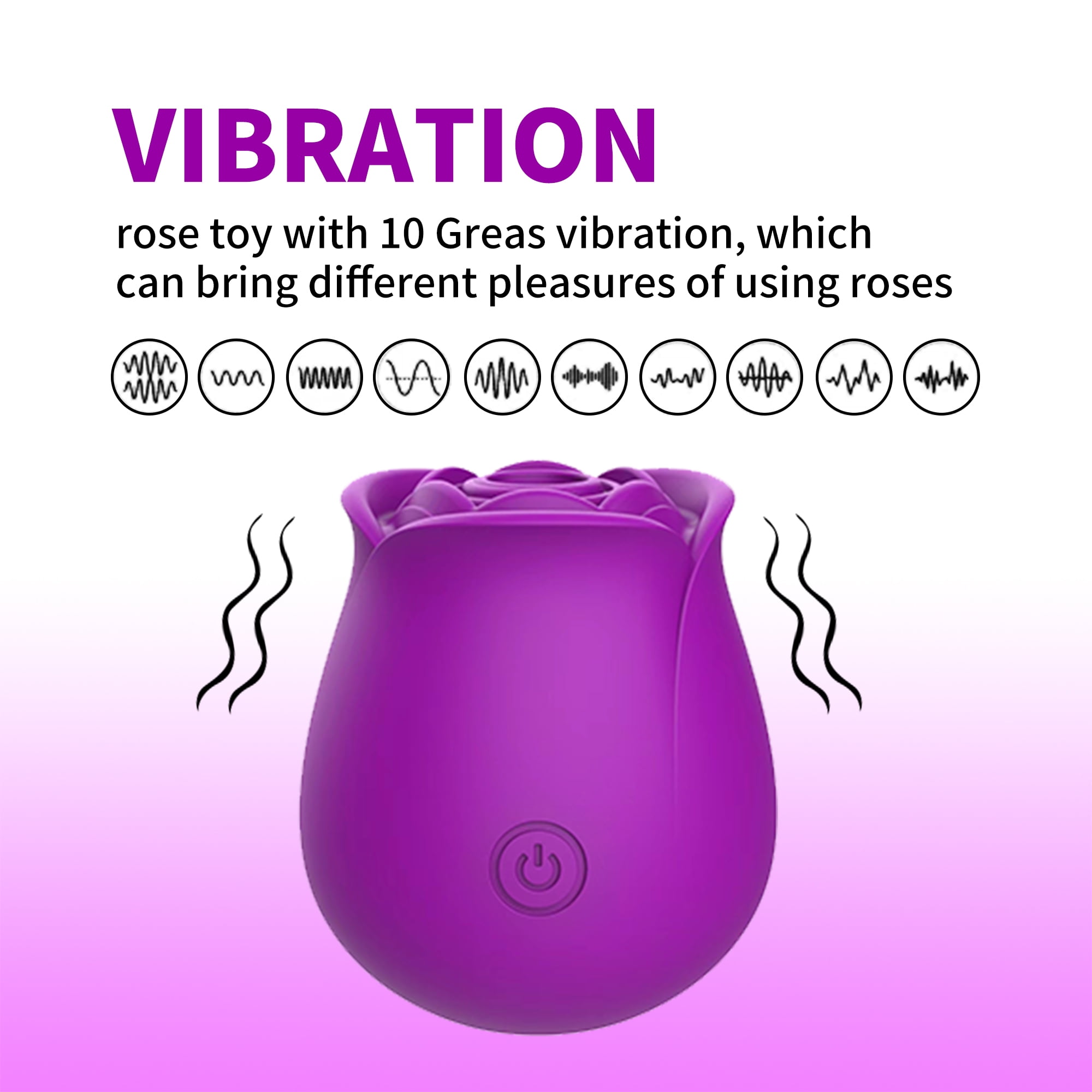 OCTMOM Rose Toys Rose Sex Toys Vibrators for Women G Spot Vibrator Partner  Toys for Adult Pleasure Stimulator, Red