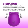 thumbnail image 4 of Octmom Rose Sex Toys G Spot Vibrators for Women, Purple, 4 of 7