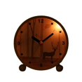 thumbnail image 3 of Reloj despertador pequeño redondo, función de luz nocturna silenciosa, reloj despertador de noche para estudiantes, reloj despertador digital (bosque) v Feliz Sencillez, 3 of 3