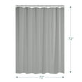 thumbnail image 5 of AmazerBath Shower Curtain Liner, 72x72 Grey Shower Curtain Liner, Cute Plastic Shower Curtain Liner, Lightweight PEVA Waterproof Gray Shower Curtains for Bathroom with Magnets and 12 Grommet Holes, 5 of 8