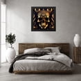 thumbnail image 3 of Stephen Chambers 26x26 Black Modern Wood Framed Wall Art Titled - Skull 62, 3 of 6