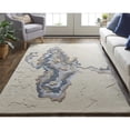 thumbnail image 2 of Feizy Serrano Transitional Abstract, Tan/Brown/Blue, 9' x 12' Area Rug Sheen Industrial Watercolor Floor Rug for Living room Bedroom, 2 of 8