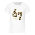 thumbnail image 4 of Youth Short Sleeve T-Shirt Casual Graphic Tee for Everyday Wear, Soft Round Neck Top for Daily Outfits, Comfortable Shirt for Junior and Teens,White 100, 4 of 4