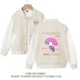 thumbnail image 4 of Sanrioed-Chaqueta de uniforme de béisbol para niños, abrigo de manga larga con estampado Kawaii, My Melody, Kuromi, Pochacco, 4 of 5