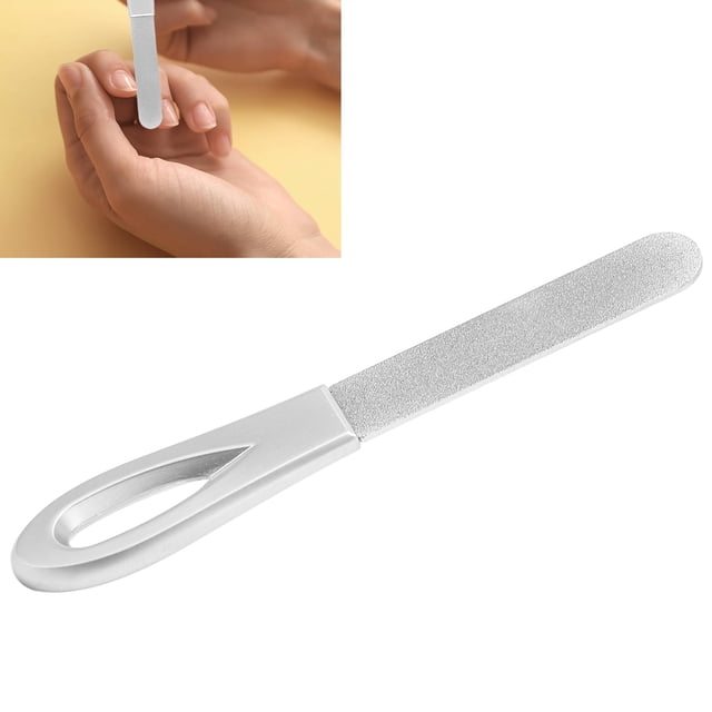 Lima de uñas portátil, lima de uñas de doble cara, lima de uñas de doble cara, lima de pulido de alta capacidad