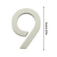 thumbnail image 1 of yulier Modern Acrylic House Numbers, Self-adhesive Door Mailbox Number, House Address Number for Home Office Hotel Room, Garden Door Mailbox Decor Number, 2 Inch, Silver, 1 of 2